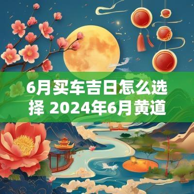 6月买车吉日怎么选择 2025年6月黄道吉日买车