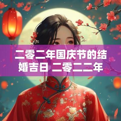 二零二年国庆节的结婚吉日 二零二二年十月份的最佳结婚日子
