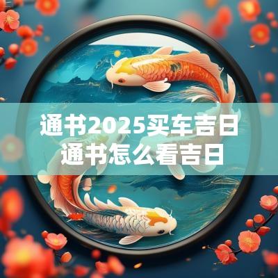 通书2025买车吉日 通书怎么看吉日