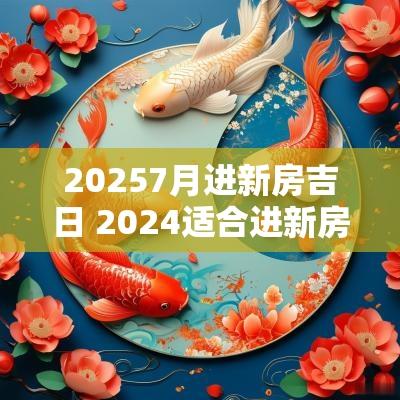 20257月进新房吉日 2025适合进新房的日子