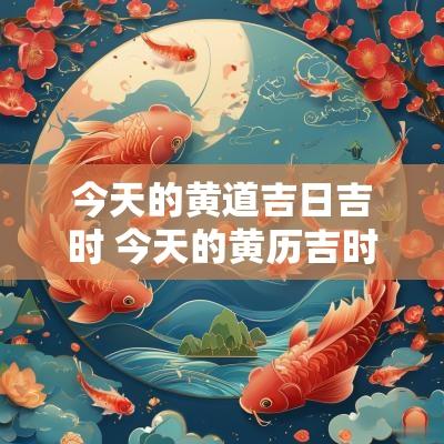 今天的黄道吉日吉时 今天的黄历吉时时辰是几点