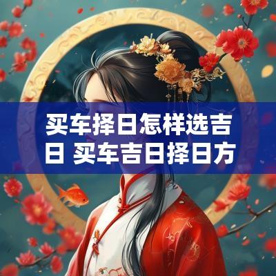 买车择日怎样选吉日 买车吉日择日方法