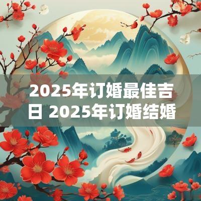 2025年订婚最佳吉日 2025年订婚结婚吉日一览表