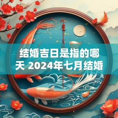 结婚吉日是指的哪天 2025年七月结婚的黄道吉日是什么