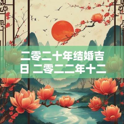 二零二十年结婚吉日 二零二二年十二月结婚吉日