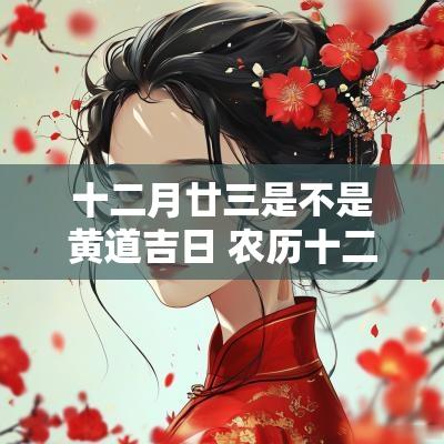 十二月廿三是不是黄道吉日 农历十二月廿四是黄道吉日吗