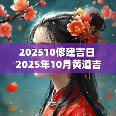 202510修建吉日 2025年10月黄道吉日