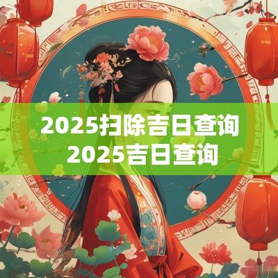 2025扫除吉日查询 2025吉日查询