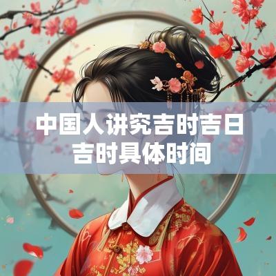 中国人讲究吉时吉日 吉时具体时间