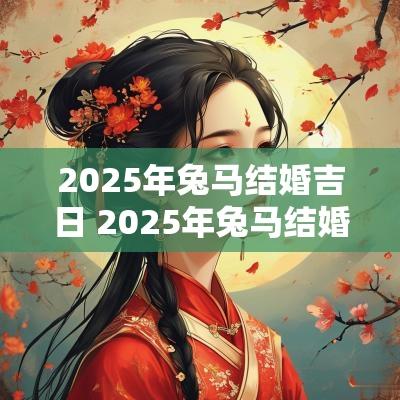 2025年兔马结婚吉日 2025年兔马结婚吉日查询