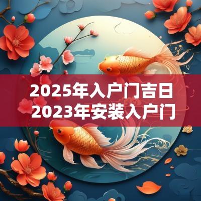2025年入户门吉日 2025年安装入户门吉日一览表
