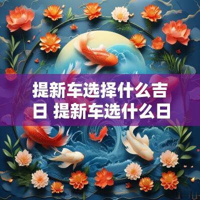 提新车选择什么吉日 提新车选什么日子最吉利