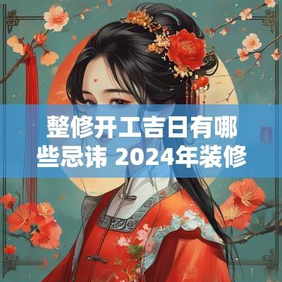 整修开工吉日有哪些忌讳 2025年装修开工黄道吉日有哪几天