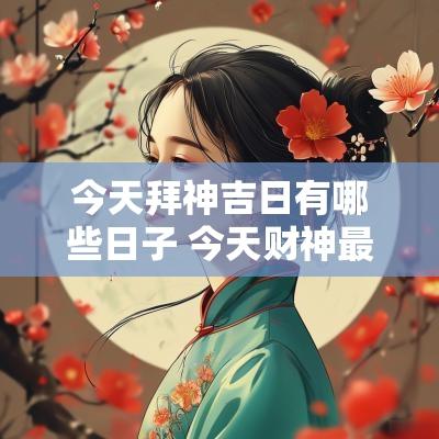 今天拜神吉日有哪些日子 今天财神最佳方位
