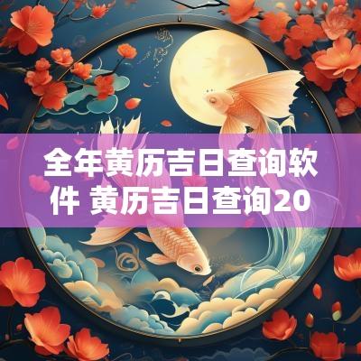 全年黄历吉日查询软件 黄历吉日查询2025