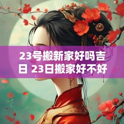 23号搬新家好吗吉日 23日搬家好不好?