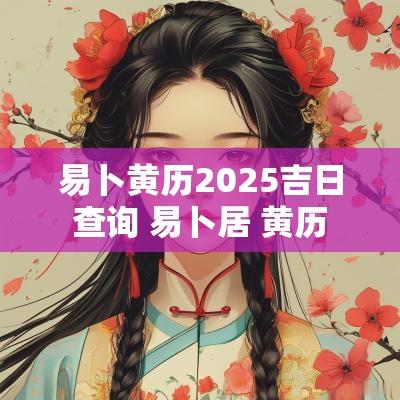 易卜黄历2025吉日查询 易卜居 黄历