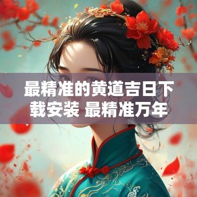 最精准的黄道吉日下载安装 最精准万年历黄道吉日吉时