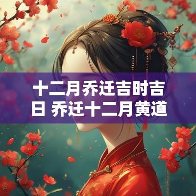 十二月乔迁吉时吉日 乔迁十二月黄道吉日