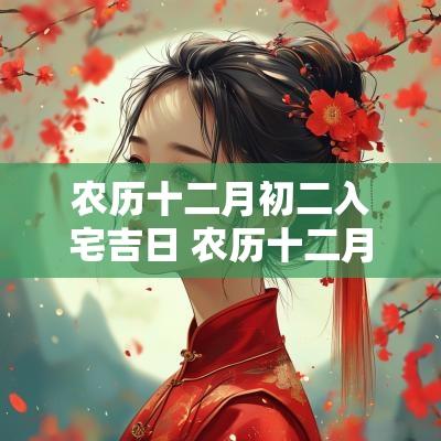 农历十二月初二入宅吉日 农历十二月新居入宅吉日