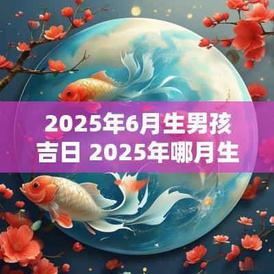 2025年6月生男孩吉日 2025年哪月生宝宝好
