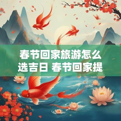春节回家旅游怎么选吉日 春节回家提前多久买高铁票