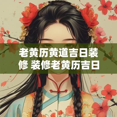 老黄历黄道吉日装修 装修老黄历吉日