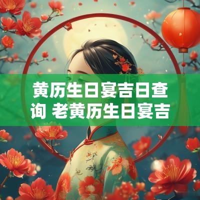黄历生日宴吉日查询 老黄历生日宴吉日