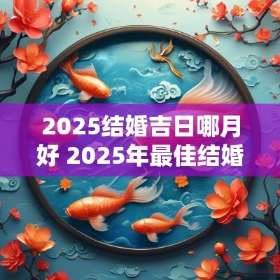 2025结婚吉日哪月好 2025年最佳结婚吉日一览表