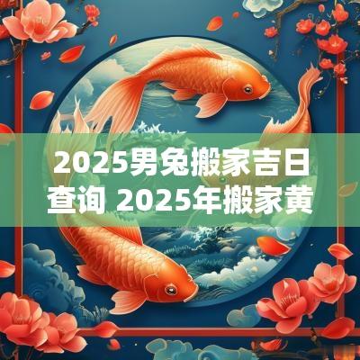 2025男兔搬家吉日查询 2025年搬家黄道吉日一览表