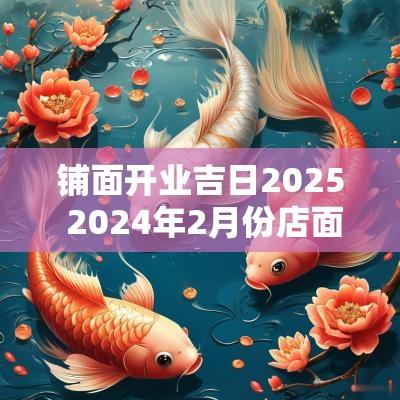 铺面开业吉日2025 2025年2月份店面开业吉日有哪些