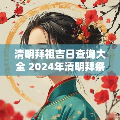 清明拜祖吉日查询大全 2025年清明拜祭吉日