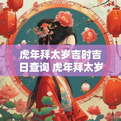 蛇年拜太岁吉时吉日查询 蛇年拜太岁的时间