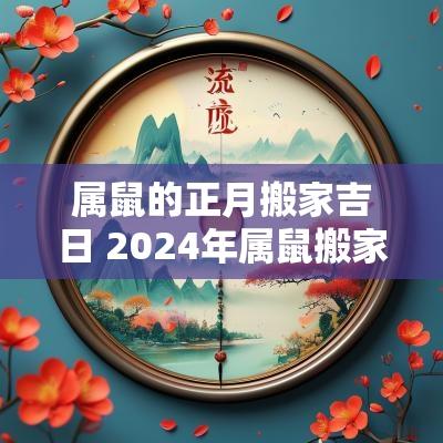 属鼠的正月搬家吉日 2025年属鼠搬家好吗