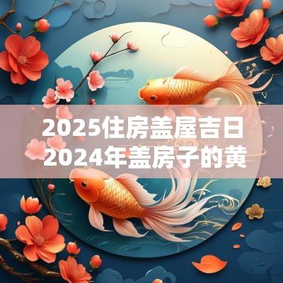 2025住房盖屋吉日 2025年盖房子的黄道吉日
