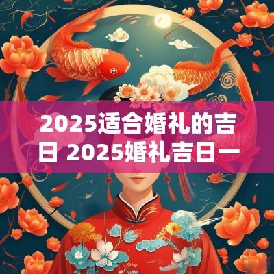 2025适合婚礼的吉日 2025婚礼吉日一览表