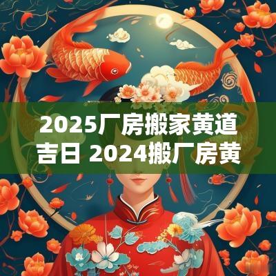 2025厂房搬家黄道吉日 2025搬厂房黄道吉日