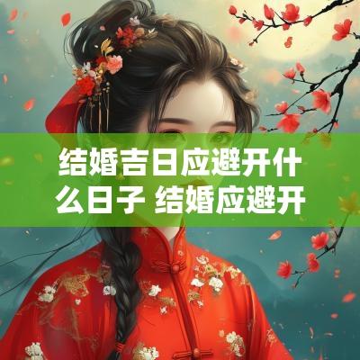 结婚吉日应避开什么日子 结婚应避开的日子