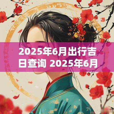 2025年6月出行吉日查询 2025年6月黄道吉日 2025年6月出行吉日查询 2025年6月黄道吉日