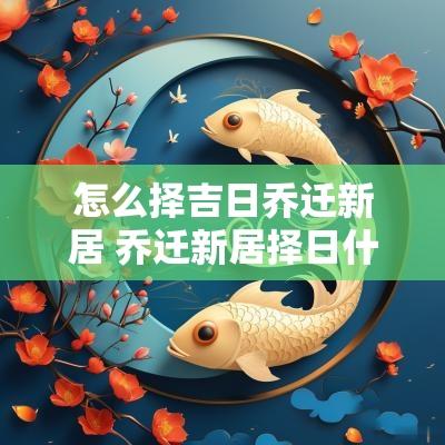 怎么择吉日乔迁新居 乔迁新居择日什么时候最好