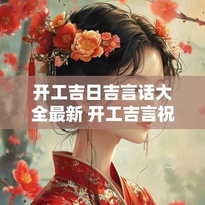 开工吉日吉言话大全最新 开工吉言祝福语