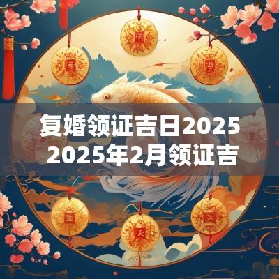 复婚领证吉日2025 2025年2月领证吉日表