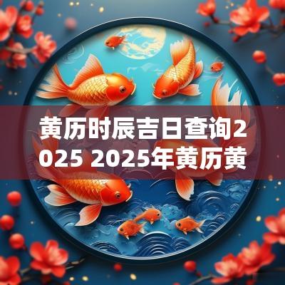 黄历时辰吉日查询2025 2025年黄历黄道吉日查询