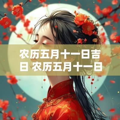 农历五月十一日吉日 农历五月十一日子吉利吗