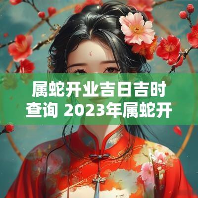 属蛇开业吉日吉时查询 2025年属蛇开业的黄道吉日吉时