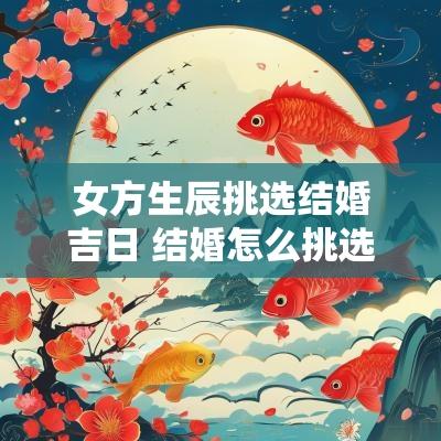 女方生辰挑选结婚吉日 结婚怎么挑选吉日