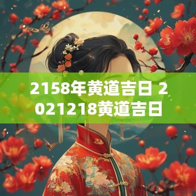 2158年黄道吉日 2025218黄道吉日