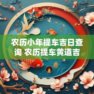 农历小年提车吉日查询 农历提车黄道吉日