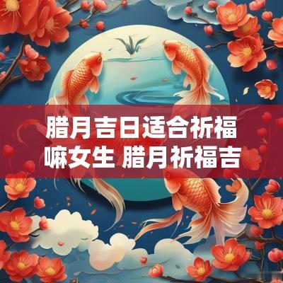 腊月吉日适合祈福嘛女生 腊月祈福吉日