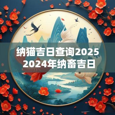 纳猫吉日查询2025 2025年纳畜吉日